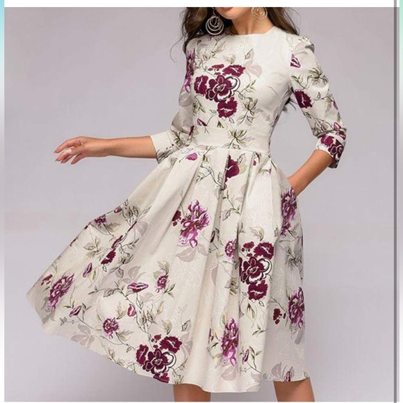 sachin and babi light blue dress Summer Fashion Elegant Luxury Pearl Sparkly Evening Dress Women Clothes Vintage O-Neck Slim Midi A-Line Robe Party Prom Vestidos main image 0